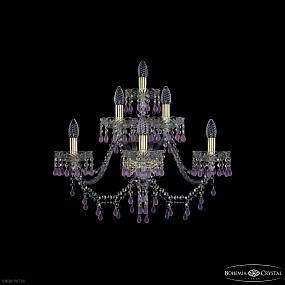 Бра с хрусталем Bohemia IVELE Crystal 1410B/3+2+1/240/XL G V7010