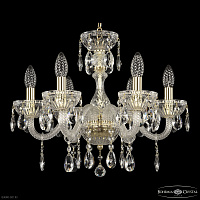 Хрустальная подвесная люстра Bohemia IVELE Crystal 5417/6/165 G Clear/M-1G