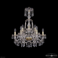 Хрустальная подвесная люстра Bohemia IVELE Crystal 1403/6+3/195/XL-65 G