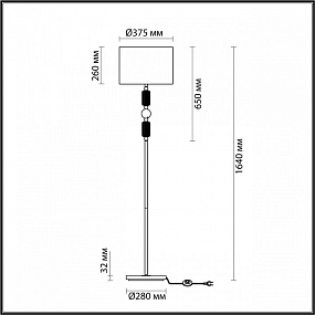 Торшер Odeon Light CANDY 4861/1F
