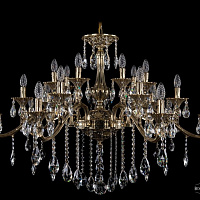 Литая подвесная люстра с хрусталем Bohemia IVELE Crystal 1709/21/410/B/GB