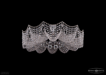 Хрустальная потолочная люстра Bohemia IVELE Crystal 7708/12/Ni