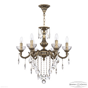 Хрустальная подвесная люстра Bohemia IVELE Crystal AL78101/6/175 B AGB P Clear/M-1G