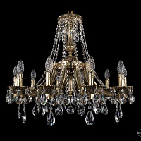 Литая подвесная люстра с хрусталем Bohemia IVELE Crystal 1771/10/220/A/GB