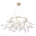 Большая люстра Crystal Lux EVITA SP45 D GOLD/TRANSPARENT