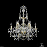 Хрустальная подвесная люстра Bohemia IVELE Crystal 1411/6+3/195/XL-65 G