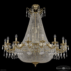 Большая хрустальная люстра Bohemia IVELE Crystal 2111H208/16/135IV/Y1 G