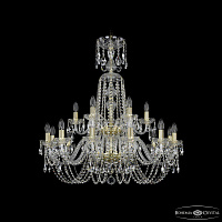 Большая хрустальная люстра Bohemia IVELE Crystal 1402/12+6/300/XL-91/2d G