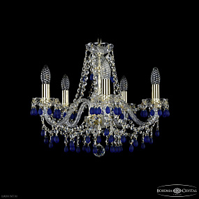 Хрустальная подвесная люстра Bohemia IVELE Crystal 1410/5/160 G V3001