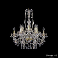 Хрустальная подвесная люстра Bohemia IVELE Crystal 1409/6+3/195/h-63 G