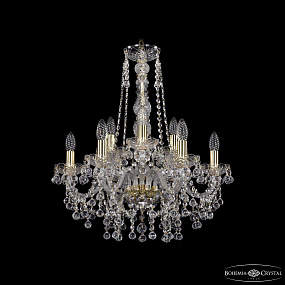 Хрустальная подвесная люстра Bohemia IVELE Crystal 1409/6+3/195/h-63 G