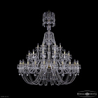Большая хрустальная люстра Bohemia IVELE Crystal 1406/24+12+6/530/XL-160 G