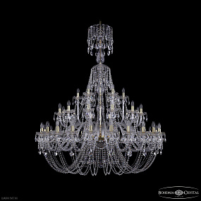 Большая хрустальная люстра Bohemia IVELE Crystal 1406/24+12+6/530/XL-160 G