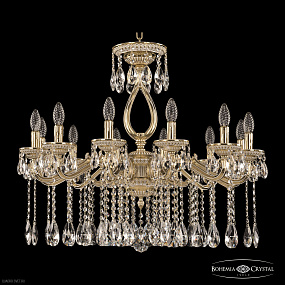 Большая хрустальная люстра Bohemia IVELE Crystal 75302/12/250 A GW