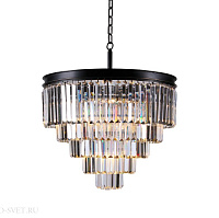 Люстра подвесная NEWPORT 31109/S black+gold