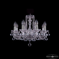 Хрустальная подвесная люстра Bohemia IVELE Crystal 1402/8/160/Ni/Balls