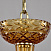Большая хрустальная люстра Bohemia IVELE Crystal 1310/12/360 G Am/Amber/M-1G