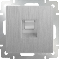 Розетка Ethernet RJ-45 (cеребряный рифленый) Werkel WL09-RJ-45