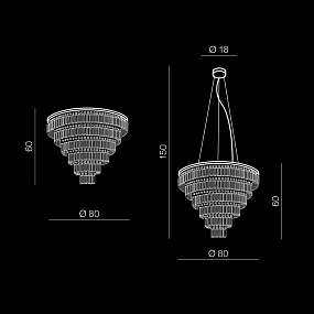 Люстра подвесная Azzardo Salerno XL AZ2927