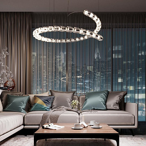 Подвесная светодиодная люстра Odeon Light Serpa 5010/129L