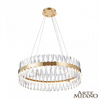 Подвесная хрустальная светодиодная люстра Arte Milano 311096/D800 BS