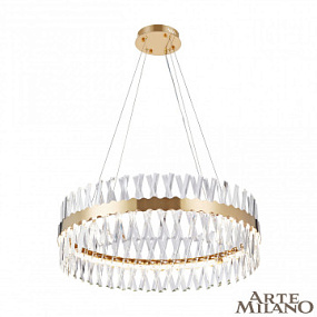 Подвесная хрустальная светодиодная люстра Arte Milano 311096/D800 BS
