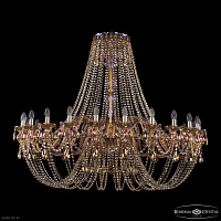 Большая хрустальная люстра Bohemia IVELE Crystal 1406/24/530 G M777