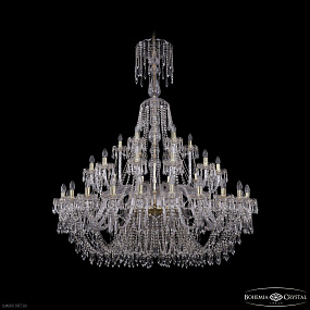 Большая хрустальная люстра Bohemia IVELE Crystal 1403/24+12+6/530/XL-170 G