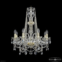 Хрустальная подвесная люстра Bohemia IVELE Crystal 1411/8/195/XL-65 G