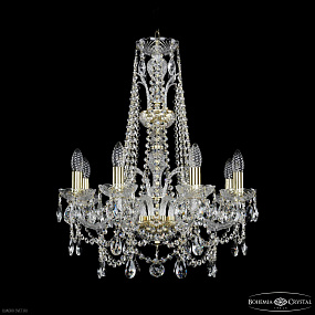 Хрустальная подвесная люстра Bohemia IVELE Crystal 1411/8/195/XL-65 G