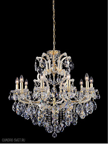 Подвесная люстра Crystal Lux ISABEL SP11 GOLD/TRANSPARENT