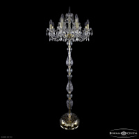 Торшер с хрусталем Bohemia IVELE Crystal 1402T1/8+4/195-165 G