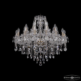 Большая хрустальная люстра Bohemia IVELE Crystal 1415/16+8/300 Pa