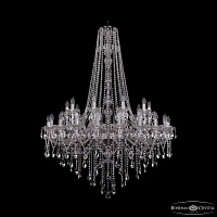Большая хрустальная люстра Bohemia IVELE Crystal 1415/20+10/400/h-154 Ni