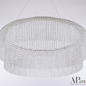 Большая хрустальная светодиодная люстра APL LED Sicilia SH02.93.C.Ni.4000