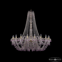 Большая хрустальная люстра Bohemia IVELE Crystal 1410/20/460/h-133 G V7010