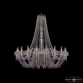 Большая хрустальная люстра Bohemia IVELE Crystal 1410/20/460/h-133 G V7010