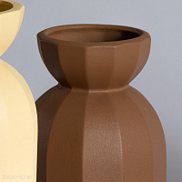 Ваза декоративная (бледно-коричневый) CERAMICA DESIGN Lily S VLYL33-8025