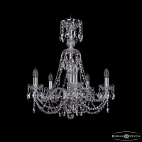 Хрустальная подвесная люстра Bohemia IVELE Crystal 1406/5/195/XL-64 Ni