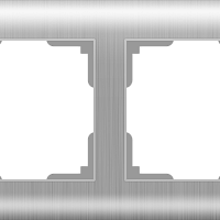Рамка на 2 поста (серебряный) Werkel WL12-Frame-02