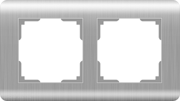Рамка на 2 поста (серебряный) Werkel WL12-Frame-02