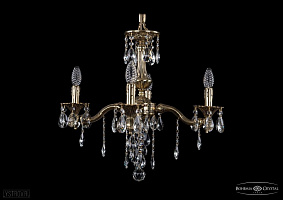 Литая подвесная люстра с хрусталем Bohemia IVELE Crystal 1710/4/160/B/GB