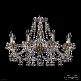 Хрустальная подвесная люстра Bohemia IVELE Crystal 1409/8/240 G M801