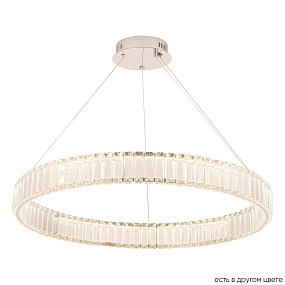 Подвесная хрустальная светодиодная люстра Crystal Lux MUSIKA SP70W LED CHROME
