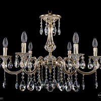 Литая подвесная люстра с хрусталем Bohemia IVELE Crystal 1702/6/265/A/GW