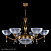 Люстра подвесная ARTGLASS GOLDIE VI. LIGHT PATINA