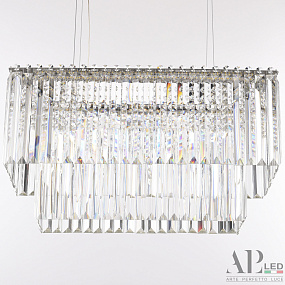 Хрустальная подвесная светодиодная люстра APL LED Sicilia SH11.57.C.Ni.4000