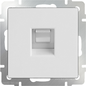 Телефонная розетка  RJ-11 (белая) Werkel WL01-RJ-11