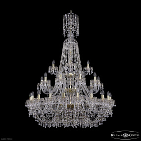 Большая хрустальная люстра Bohemia IVELE Crystal 1410/20+10+5/400/XL-158/3d G V0300