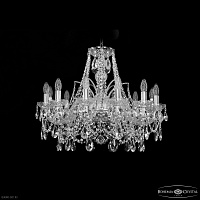 Хрустальная подвесная люстра Bohemia IVELE Crystal 1411/12/240 Ni